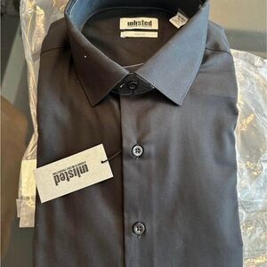 2x Unlisted Men's Black Dress Shirt
